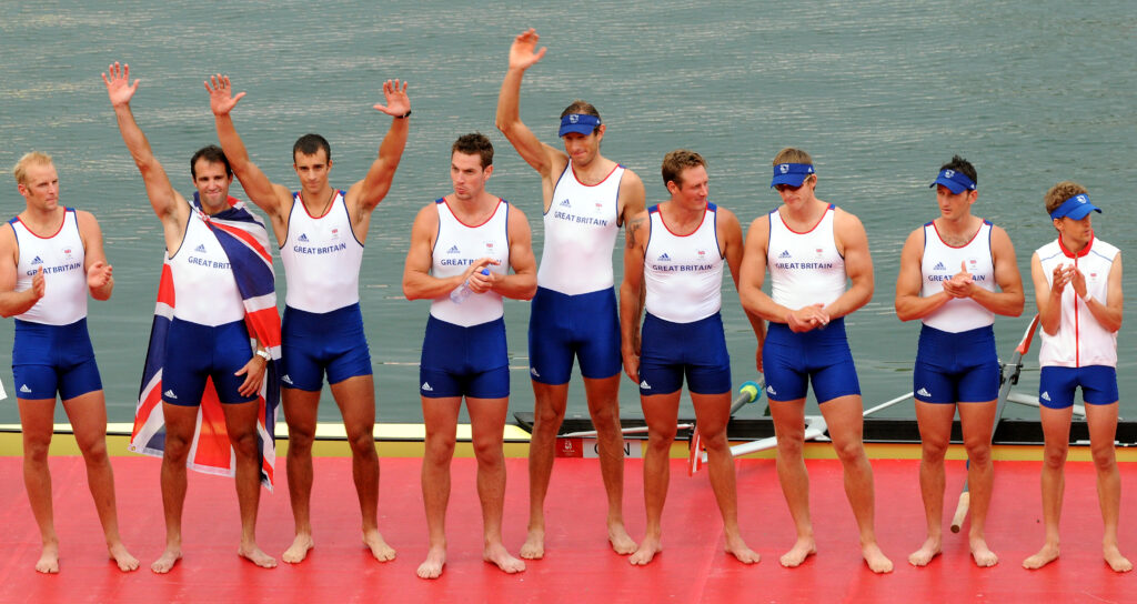 Tom Stallard on the podium in Beijing